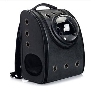 Black Pet Carrier Backpack